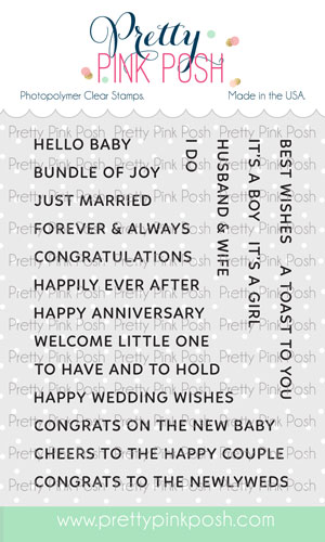 Pretty Pink Posh - Sentiment Strips: Occasions