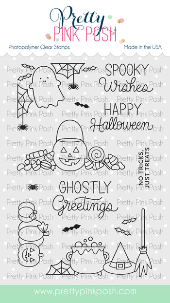 Pretty Pink Posh - Halloween Corners Stamp Set