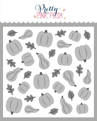 Pretty Pink Posh - Layered Autumn Harvest Stencil (3 pack)