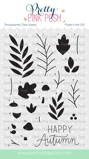 Pretty Pink Posh - Solid Fall Foliage Stamp Set