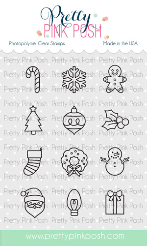 Pretty Pink Posh - Holiday Icons Stamp Set