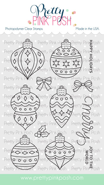 Pretty Pink Posh - Holiday Ornaments Stamp Set