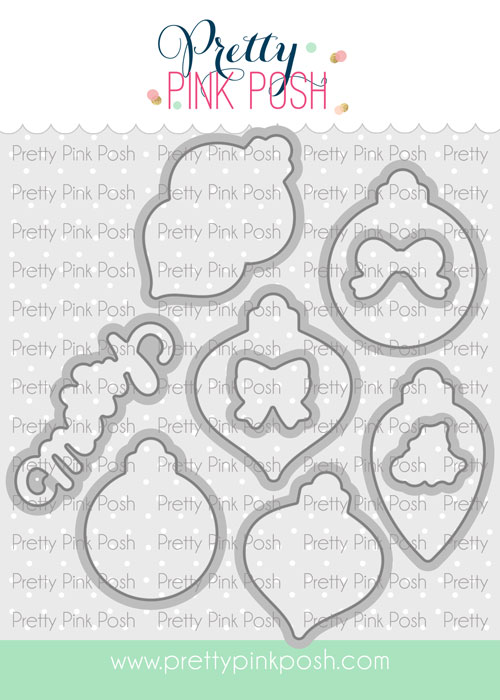 Pretty Pink Posh - Holiday Ornaments Coor Die Set