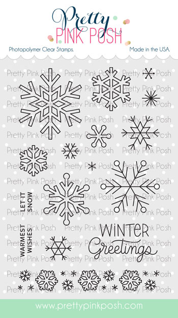 Pretty Pink Posh - Snowflakes Stamp Set