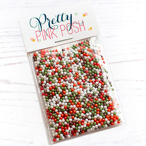Pretty Pink Posh - Rustic Christmas Shaker Beads