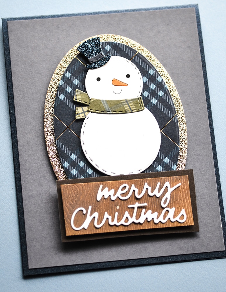*NEW* Poppystamps Whittle Friendly Snowman craft die, Poppystamps