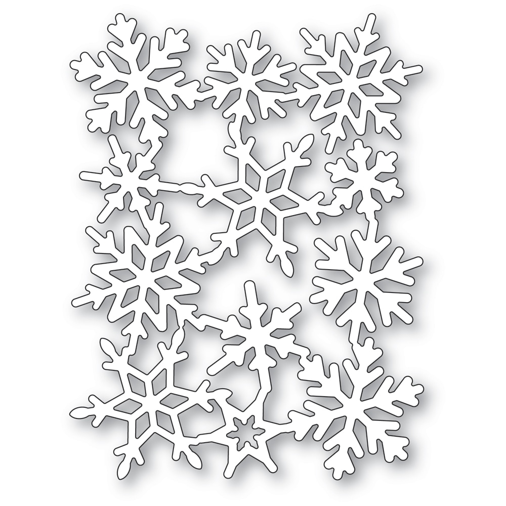 B8 Poppystamps - Snowflake Background craft die(OFFER4))