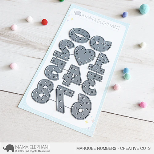 **NEW* - Mama Elephant - Marquee Numbers - Creative Cuts