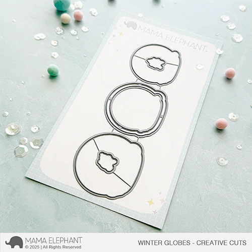 Mama Elephant - Winter Globes - CC