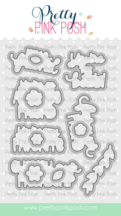 Pretty Pink Posh - Friend Greetings Coor Die Set