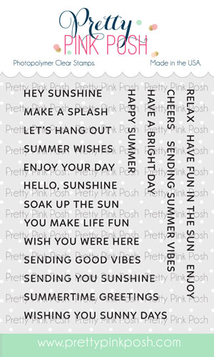 Pretty Pink Posh - Sentiment Strips - Summer Stamp Set