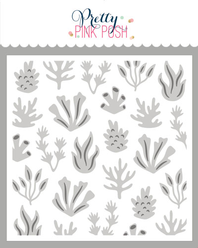Pretty Pink Posh - Layered Coral Stencils (2 Lyr)
