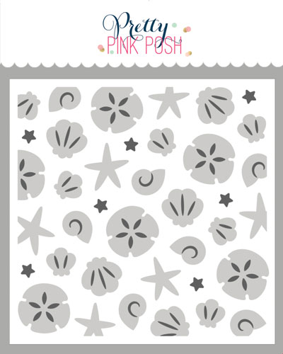 Pretty Pink Posh - Layered Seashells Stencils (2 Lyr)
