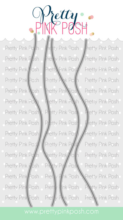Pretty Pink Posh - Snowy Hills Borders Die Set