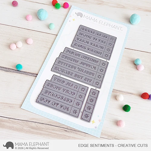 **NEW* - Mama Elephant - Edge Sentiments - Creative Cuts