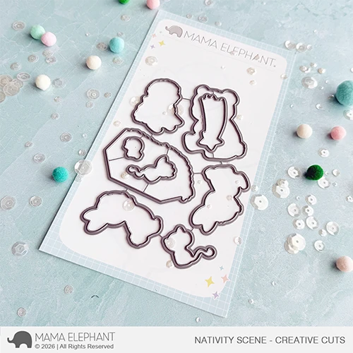 **NEW* - Mama Elephant - Nativity Scene - CC