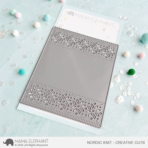 **NEW* - Mama Elephant - Nordic Knit - Creative Cuts