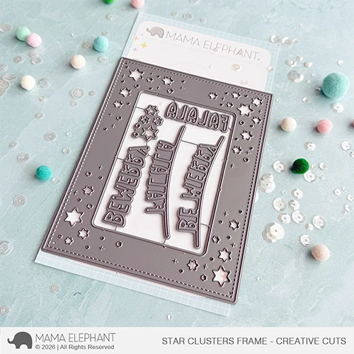 **NEW* - Mama Elephant - Star Clusters Frame - Creative Cuts