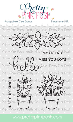 **NEW* - Pretty Pink Posh - Potted Daffodils Stamp Set