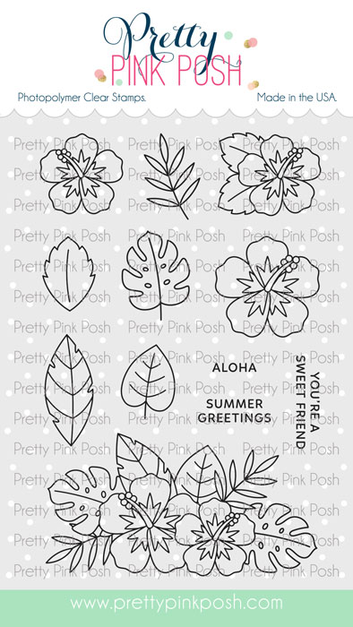 **NEW* - Pretty Pink Posh - Happy Hibiscus Stamp Set