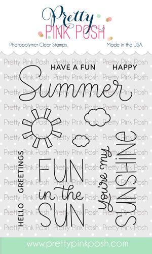 **NEW* - Pretty Pink Posh - Happy Summer Stamp Set