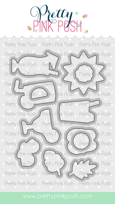 **NEW* - Pretty Pink Posh - Summer Sips Coordinating Die Set