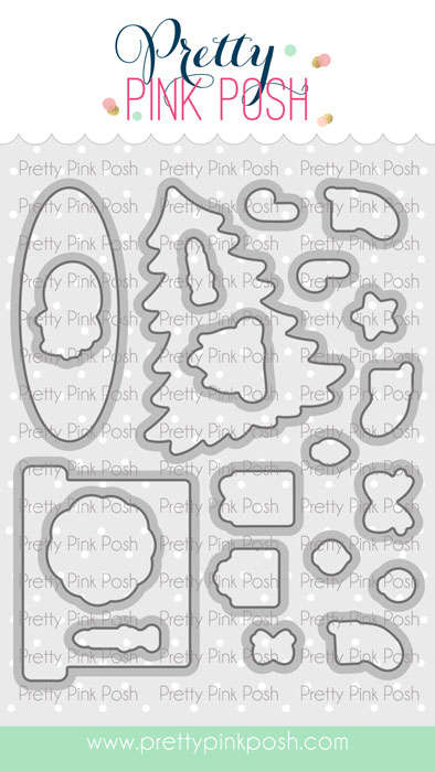 **NEW* - Pretty Pink Posh - Cozy Christmas Coor Die Set