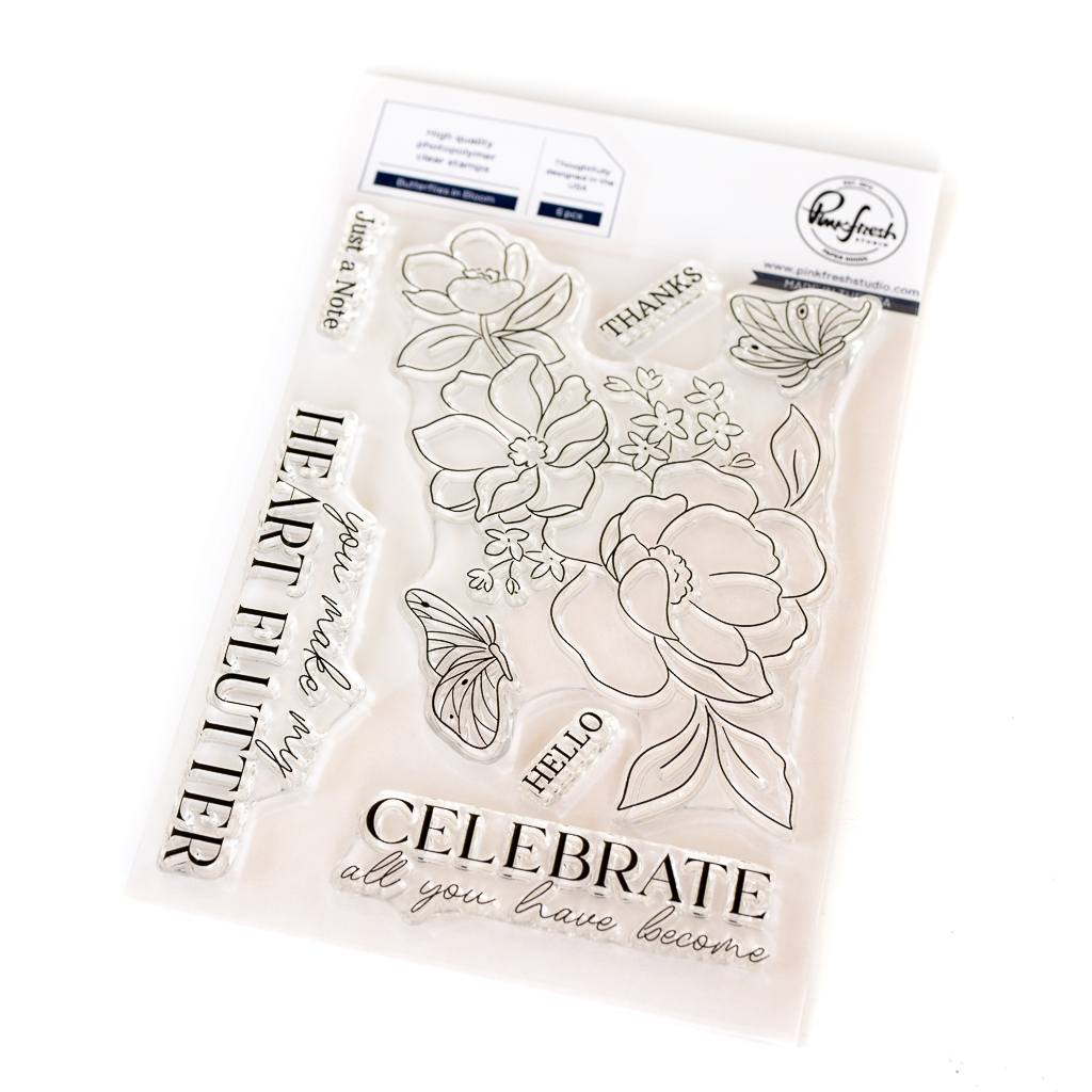 Pinkfresh Studio - Butterflies in Bloom stamp