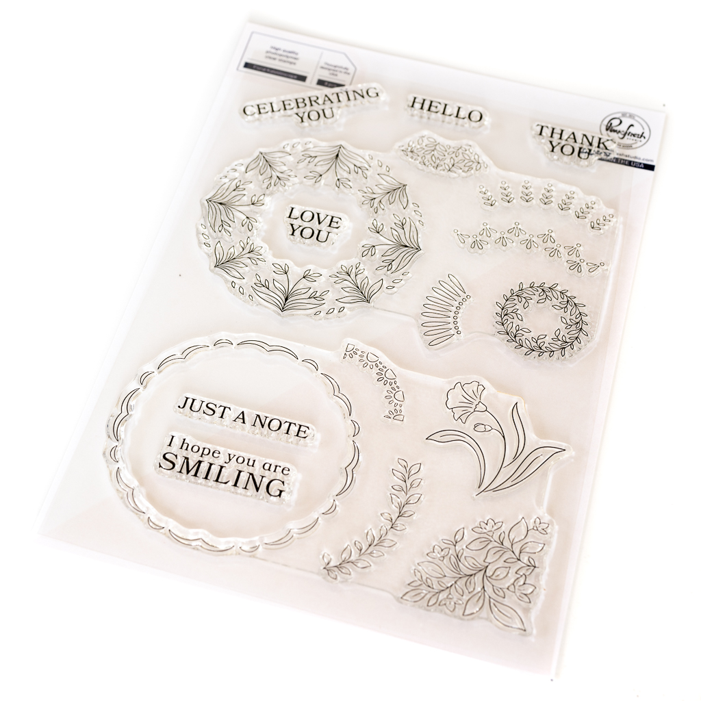 Pinkfresh Studio - Floral Kaleidoscope stamp