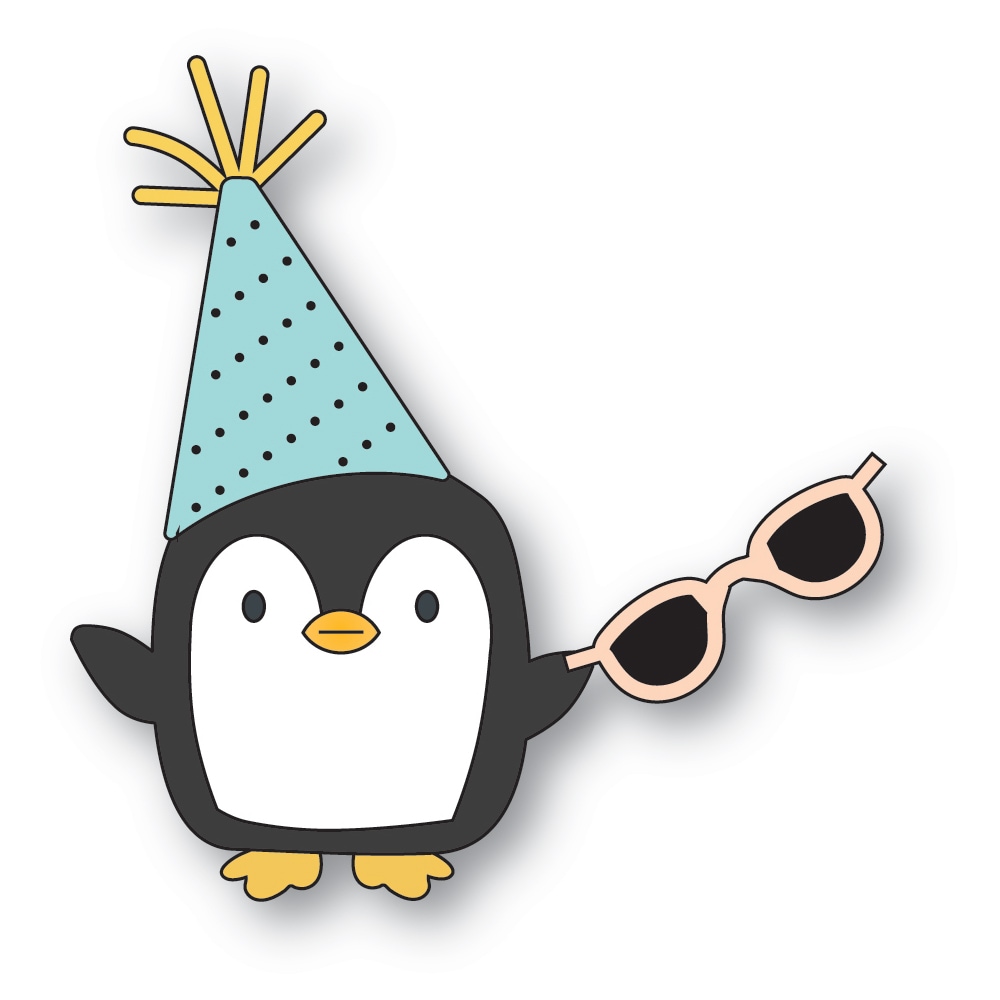 **NEW* - Poppystamps - Fancy Party Penguin craft die
