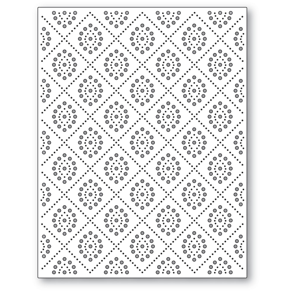 **NEW* - Poppystamps - Diamond Oval Pinpoint Background craft die