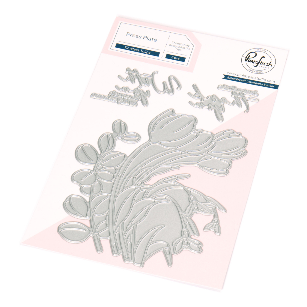 Pinkfresh Studio - Timeless Tulips press plate
