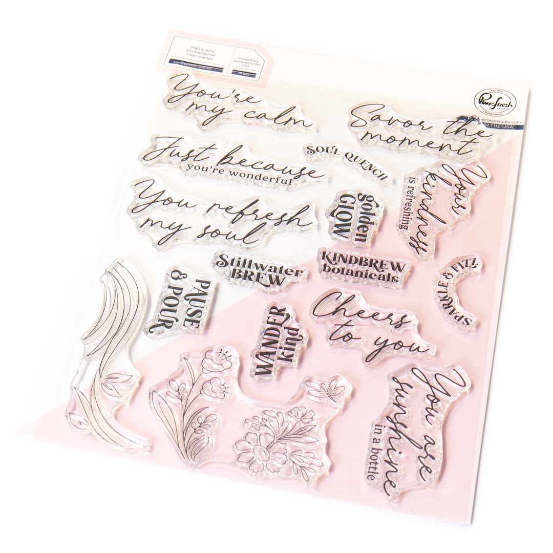 Pinkfresh Studio - Sippable Scenes stamp