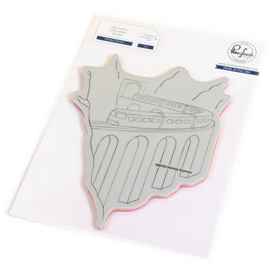 Pinkfresh Studio - Holiday Express cling stamp