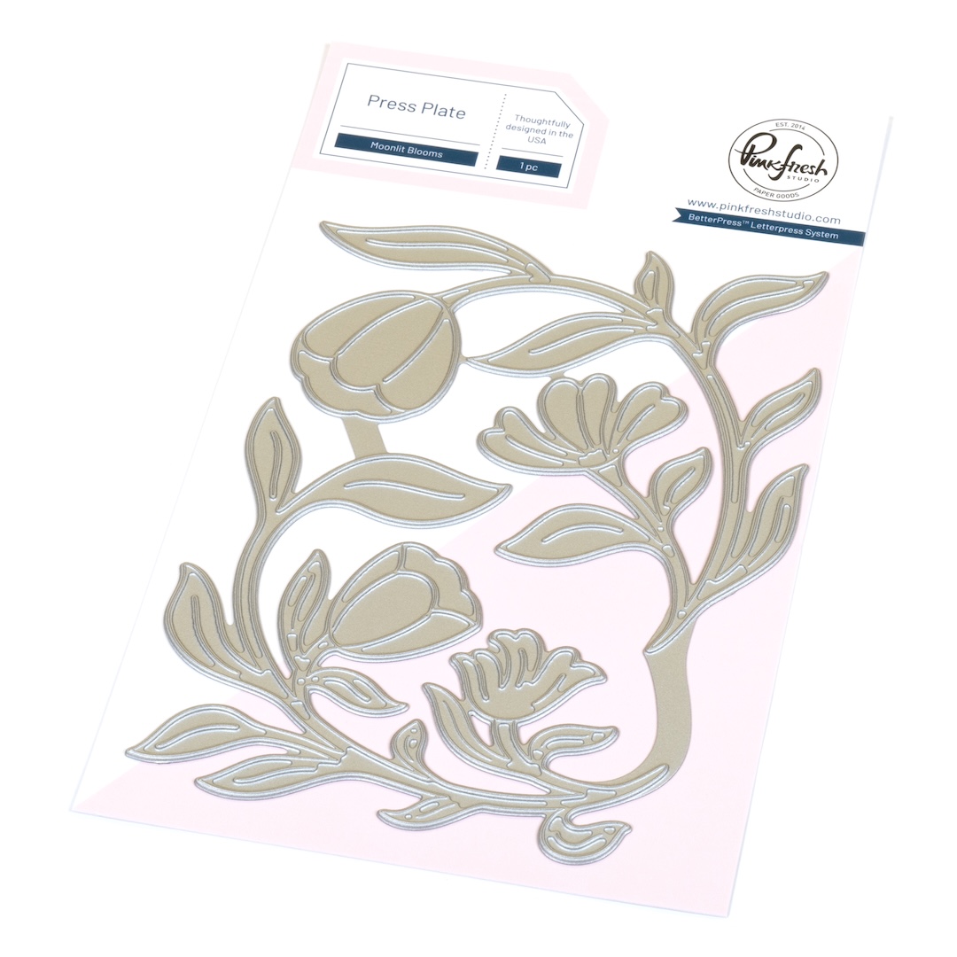 *NEW* - Pinkfresh Studio - Moonlit Blooms press plate