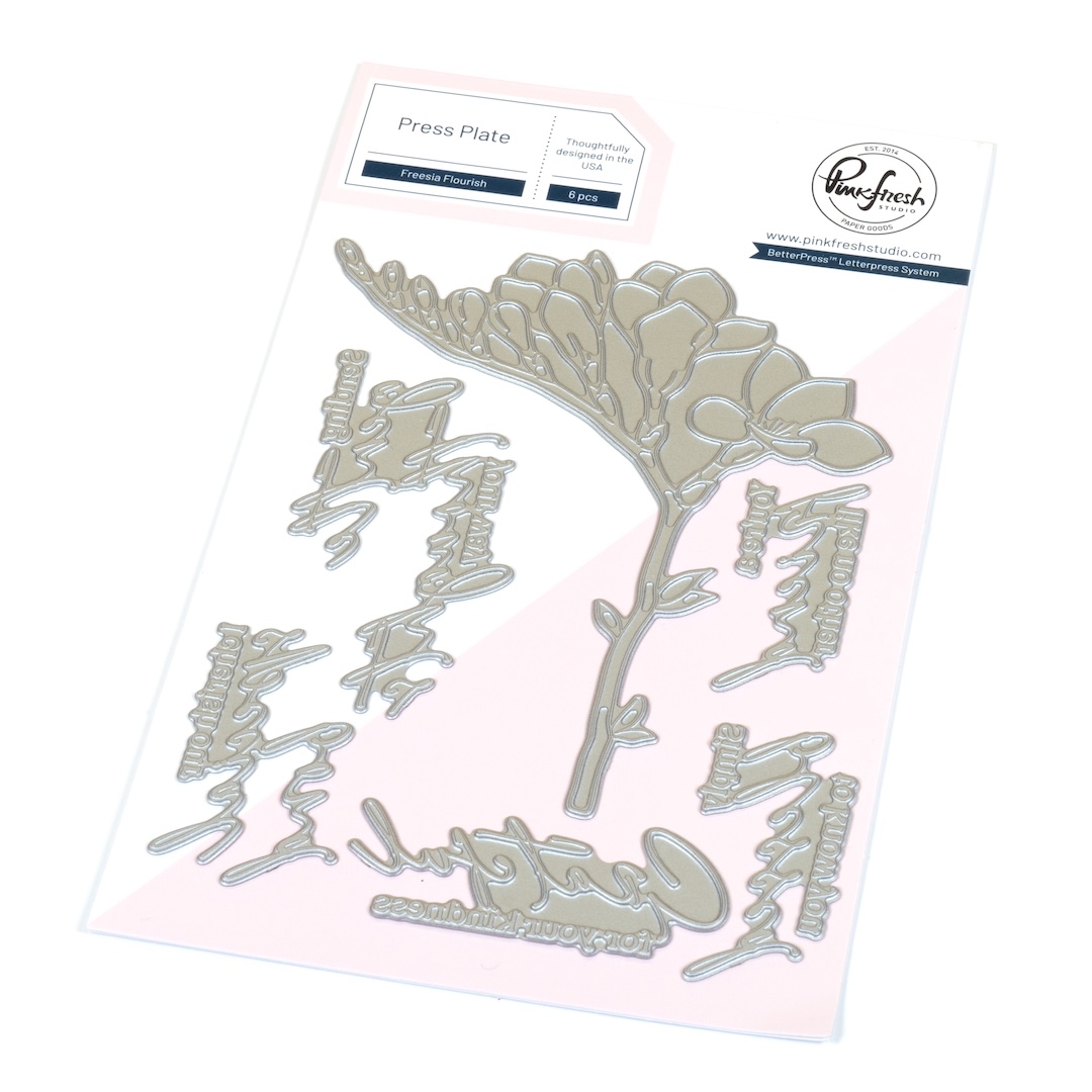 *NEW* - Pinkfresh Studio - Freesia Flourish press plate