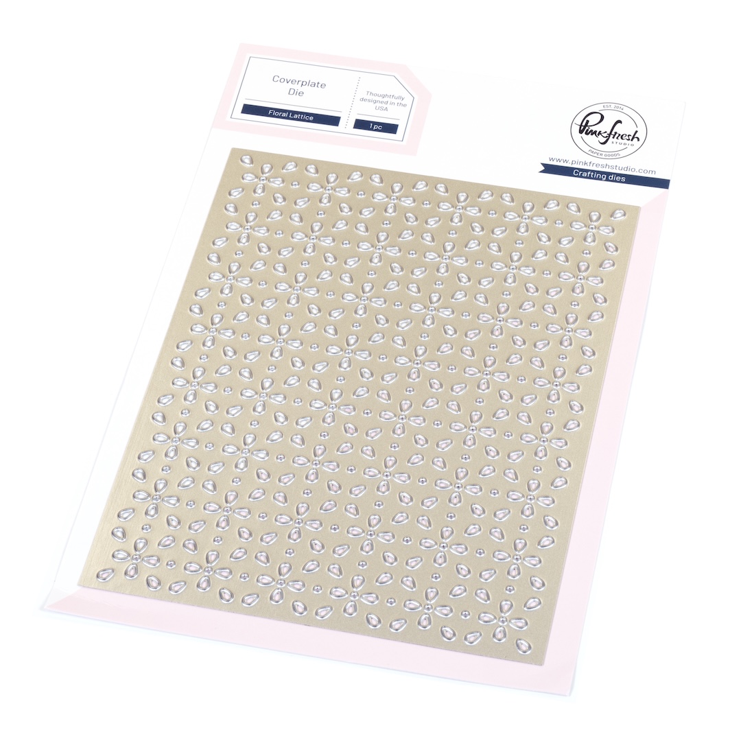 *NEW* - Pinkfresh Studio - Floral Lattice coverplate die