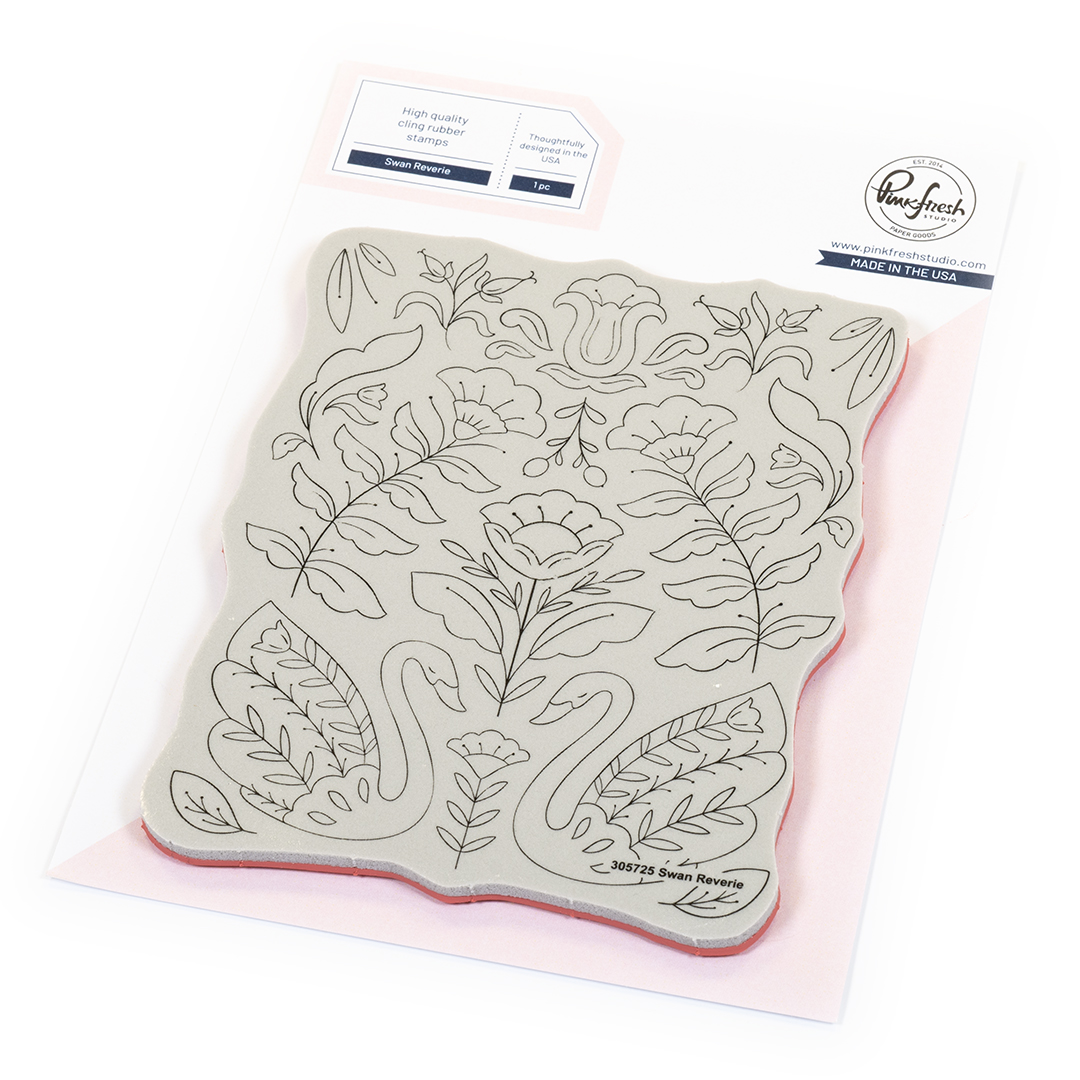 **NEW* - Pinkfresh Studio - Swan Reverie cling stamp