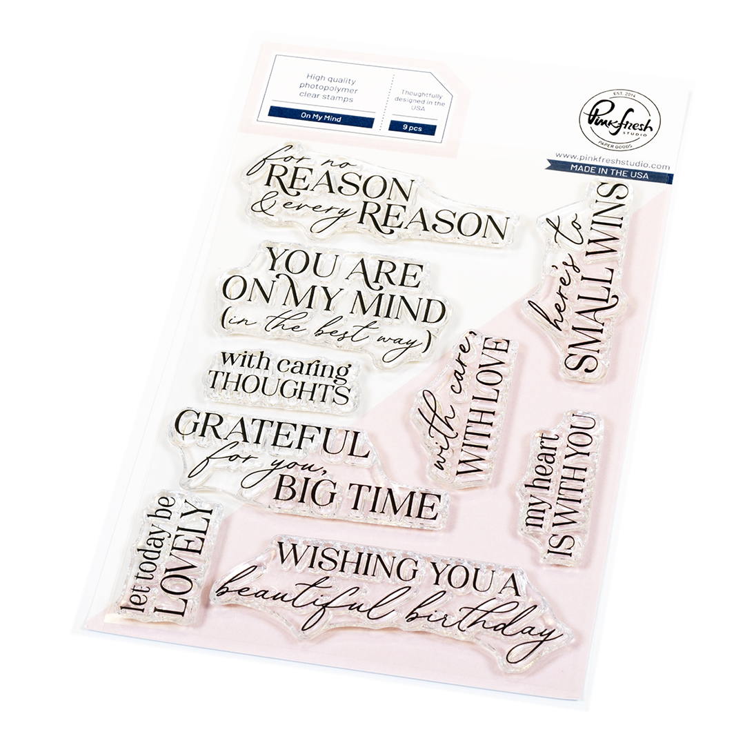 **NEW* - Pinkfresh Studio - On My Mind stamp