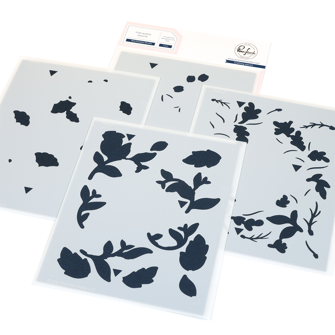 **NEW* - Pinkfresh Studio - Wild Meadow Wreath stencil