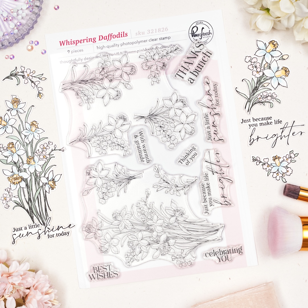 *NEW* - Pinkfresh Studio - Whispering Daffodils stamp