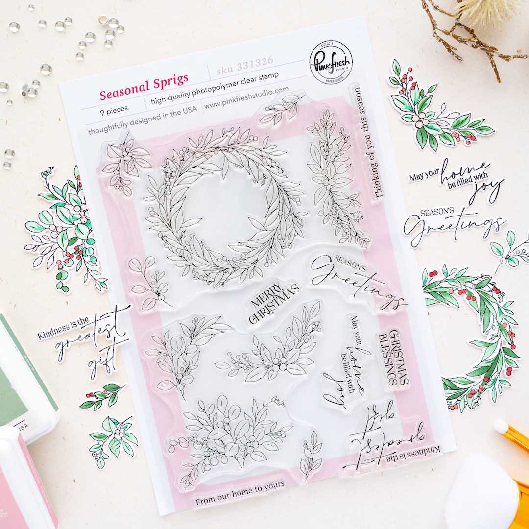 *NEW* - Pinkfresh Studio - Seasonal Sprigs stamp