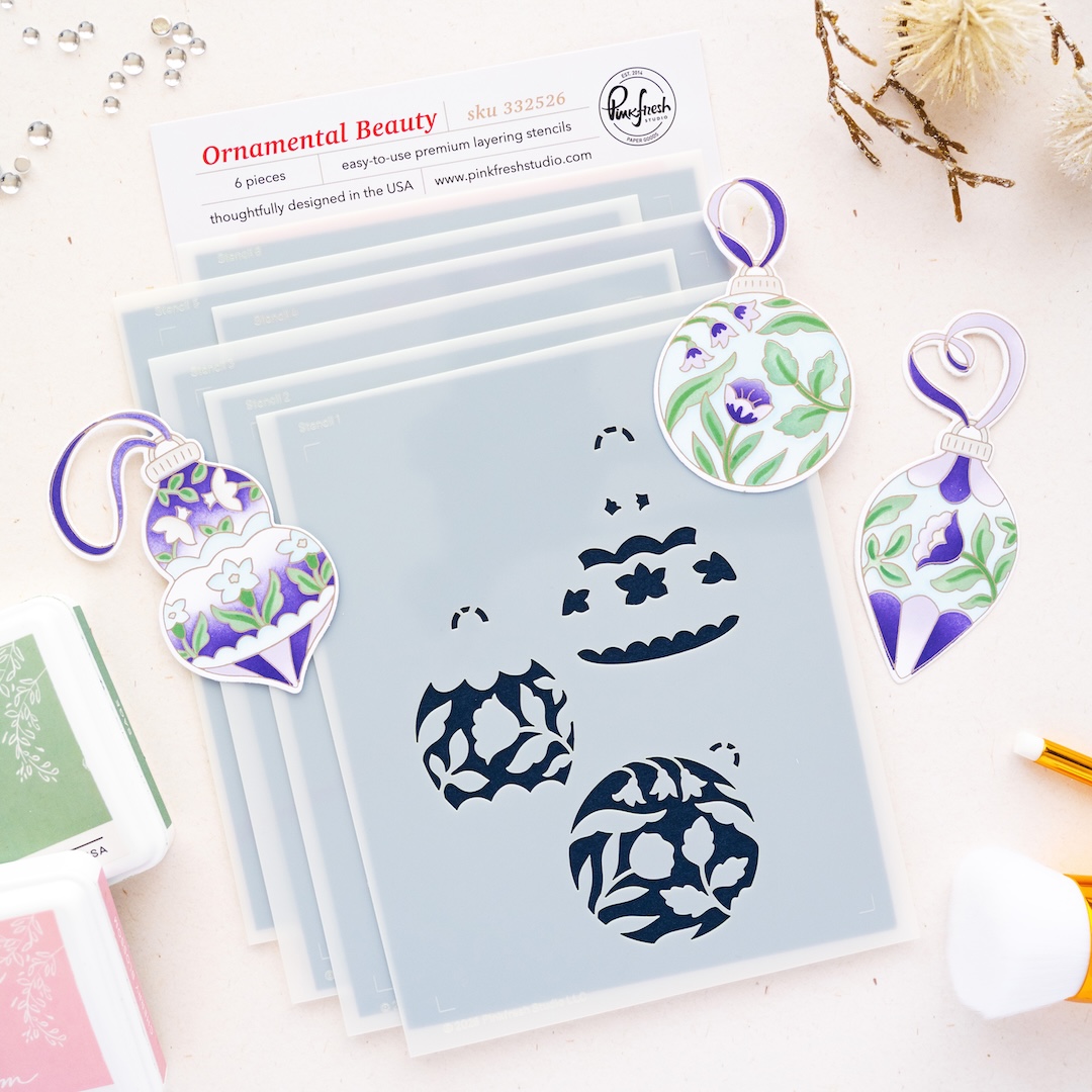*NEW* - Pinkfresh Studio - Ornamental Beauty stencil