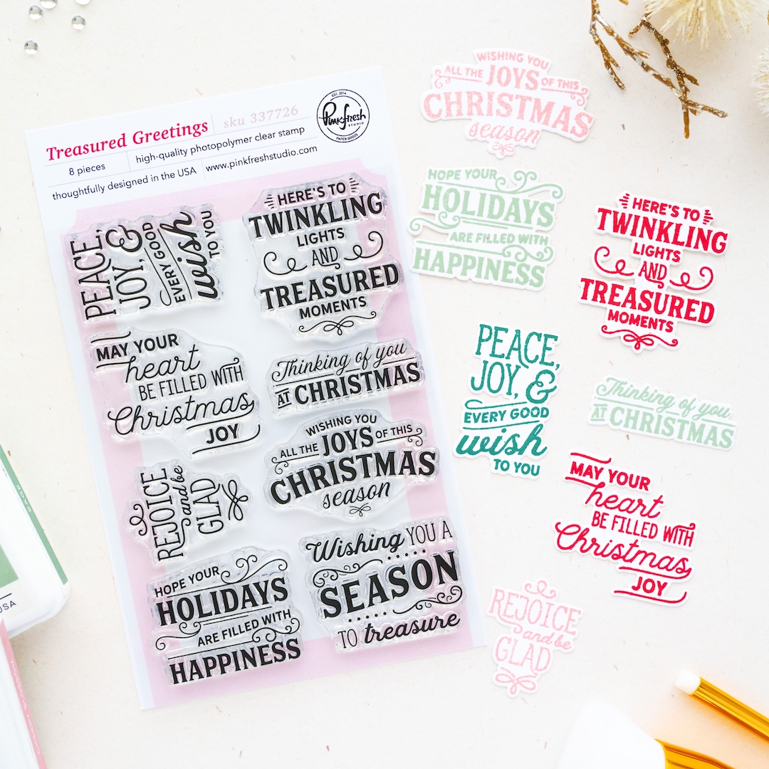 *NEW* - Pinkfresh Studio - Treasured Greetings stamp