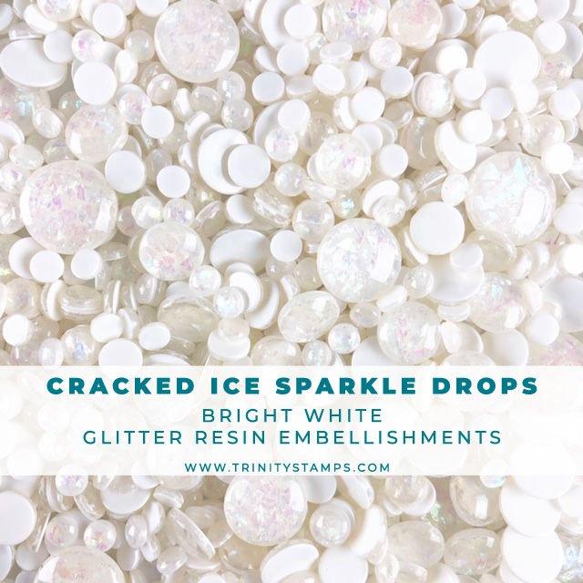 Trinity Stamps - Cracked Ice Iridescent Sparkle Drop Embellishment Mix