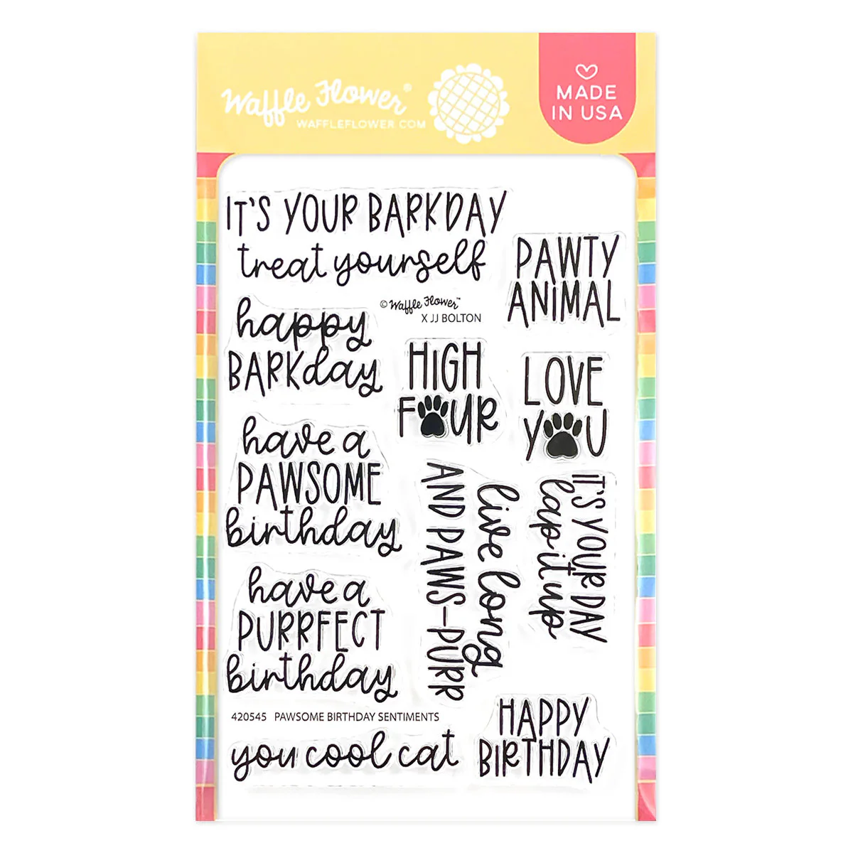 Waffle Flower - Pawsome Birthday Sentiments