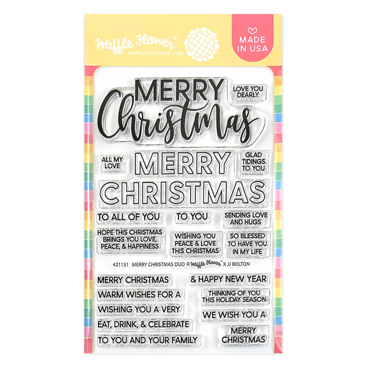 Waffle Flower - Merry Christmas Duo Stamp Set