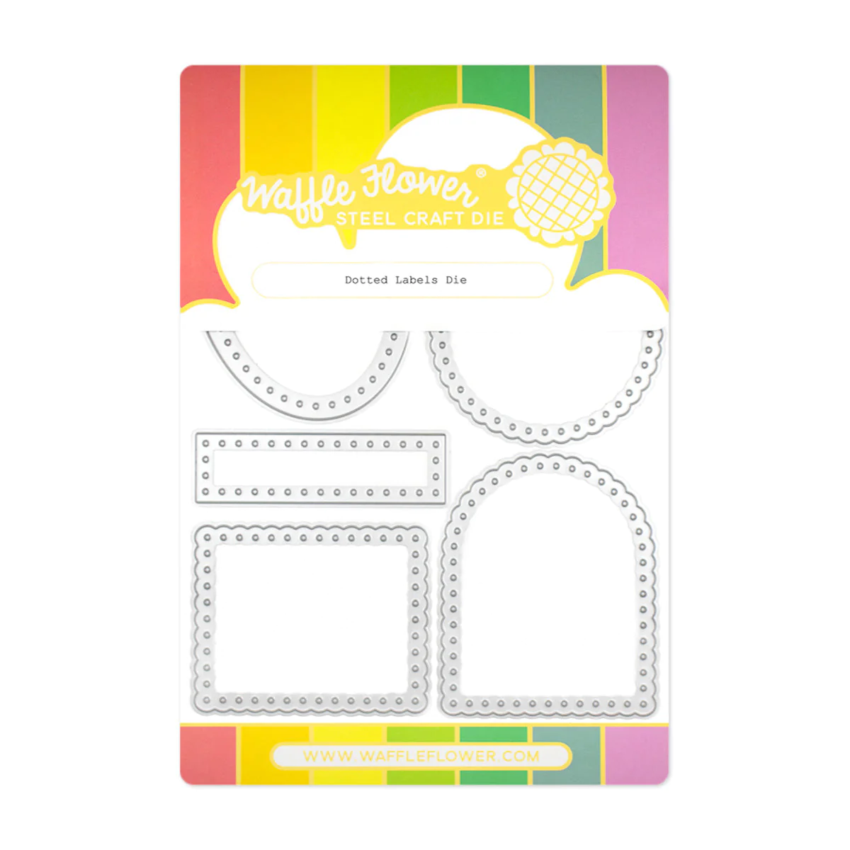 Waffle Flower - Dotted Labels Die