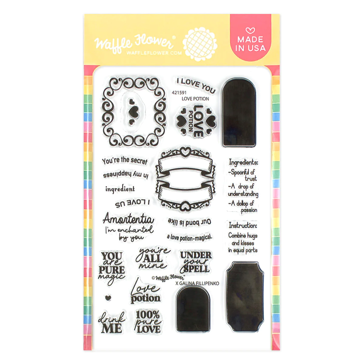 Waffle Flower - Love Potion Stamp Set (SO)