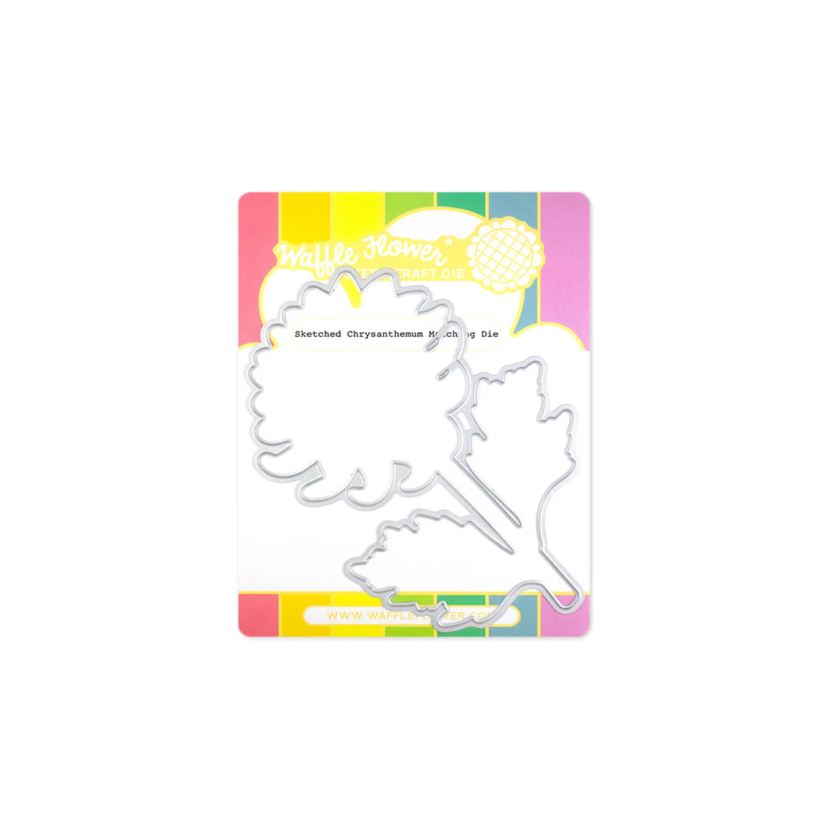 Waffle Flower - Sketched Chrysanthemum Matching Die